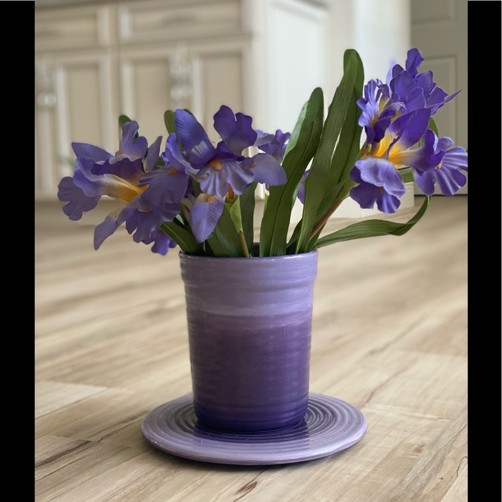 Decorative lavender flower pot